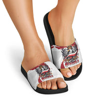 Poland National Flag Day Slide Sandals Fierce Polish Eagle Crown