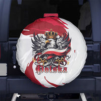 Poland National Flag Day Spare Tire Cover Fierce Polish Eagle Crown
