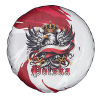 Poland National Flag Day Spare Tire Cover Fierce Polish Eagle Crown