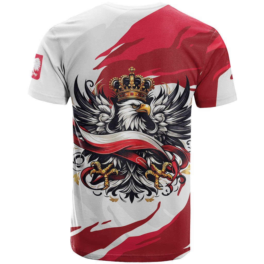 Poland National Flag Day T Shirt Fierce Polish Eagle Crown