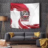 Poland National Flag Day Tapestry Fierce Polish Eagle Crown