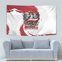 Poland National Flag Day Tapestry Fierce Polish Eagle Crown