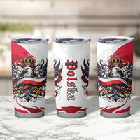 Poland National Flag Day Tumbler Cup Fierce Polish Eagle Crown