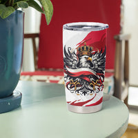 Poland National Flag Day Tumbler Cup Fierce Polish Eagle Crown