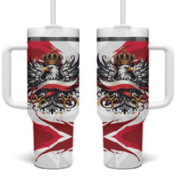 Poland National Flag Day Tumbler With Handle Fierce Polish Eagle Crown