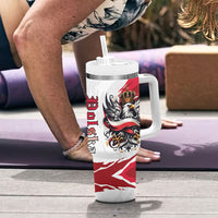 Poland National Flag Day Tumbler With Handle Fierce Polish Eagle Crown