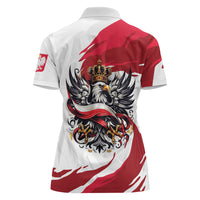 Poland National Flag Day Women Polo Shirt Fierce Polish Eagle Crown