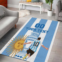 Custom Argentina Football Area Rug Go Champions 2024 - Wonder Print Shop