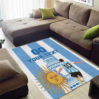 Custom Argentina Football Area Rug Go Champions 2024 - Wonder Print Shop