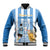 Custom Argentina Football Baseball Jacket Go Champions 2024 - Wonder Print Shop