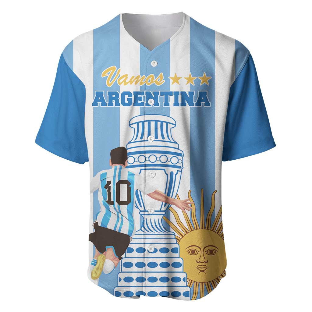 Custom Argentina Football Baseball Jersey Go Champions 2024 - Wonder Print Shop
