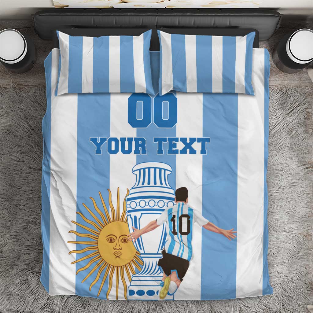 Custom Argentina Football Bedding Set Go Champions 2024 - Wonder Print Shop