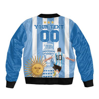 Custom Argentina Football Bomber Jacket Go Champions 2024 - Wonder Print Shop