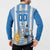 Custom Argentina Football Button Sweatshirt Go Champions 2024 - Wonder Print Shop
