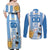 Custom Argentina Football Couples Matching Off Shoulder Maxi Dress and Long Sleeve Button Shirt Go Champions 2024 - Wonder Print Shop