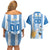 Custom Argentina Football Couples Matching Off Shoulder Short Dress and Hawaiian Shirt Go Champions 2024 - Wonder Print Shop