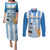 Custom Argentina Football Couples Matching Puletasi and Long Sleeve Button Shirt Go Champions 2024 - Wonder Print Shop