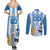Custom Argentina Football Couples Matching Summer Maxi Dress and Long Sleeve Button Shirt Go Champions 2024 - Wonder Print Shop