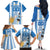 Custom Argentina Football Family Matching Off The Shoulder Long Sleeve Dress and Hawaiian Shirt Go Champions 2024 - Wonder Print Shop