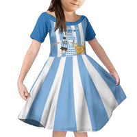 Custom Argentina Football Family Matching Puletasi and Hawaiian Shirt Go Champions 2024 - Wonder Print Shop