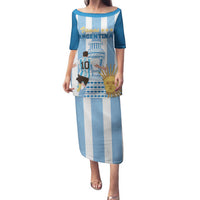 Custom Argentina Football Family Matching Puletasi and Hawaiian Shirt Go Champions 2024 - Wonder Print Shop