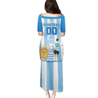 Custom Argentina Football Family Matching Puletasi and Hawaiian Shirt Go Champions 2024 - Wonder Print Shop