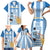 Custom Argentina Football Family Matching Short Sleeve Bodycon Dress and Hawaiian Shirt Go Champions 2024 - Wonder Print Shop