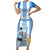 Custom Argentina Football Family Matching Short Sleeve Bodycon Dress and Hawaiian Shirt Go Champions 2024 - Wonder Print Shop