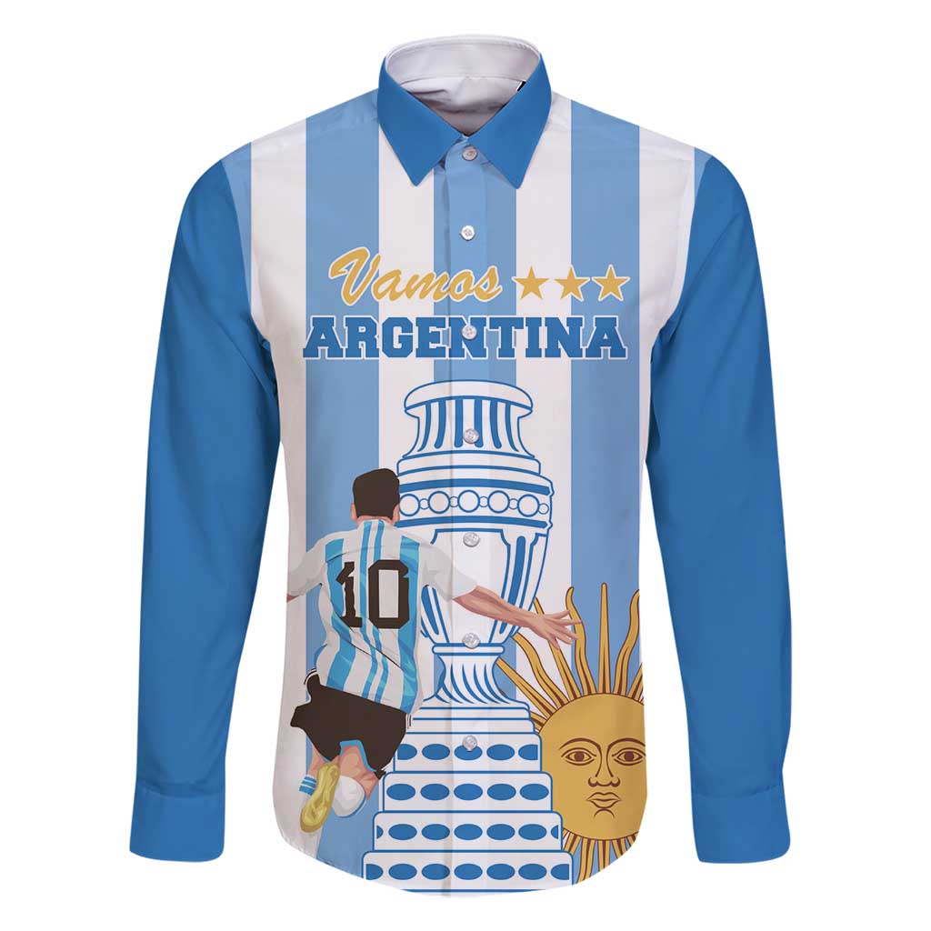Custom Argentina Football Family Matching Summer Maxi Dress and Hawaiian Shirt Go Champions 2024 - Wonder Print Shop
