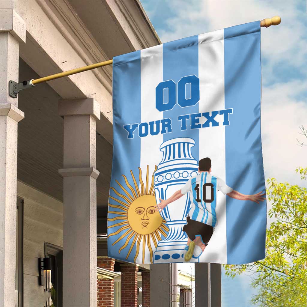 Custom Argentina Football Garden Flag Go Champions 2024 - Wonder Print Shop