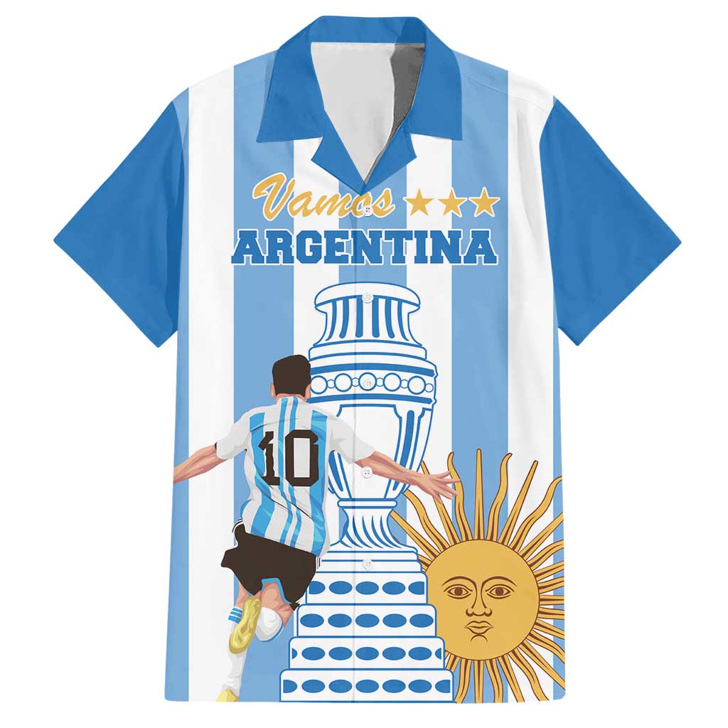 Custom Argentina Football Hawaiian Shirt Go Champions 2024 - Wonder Print Shop