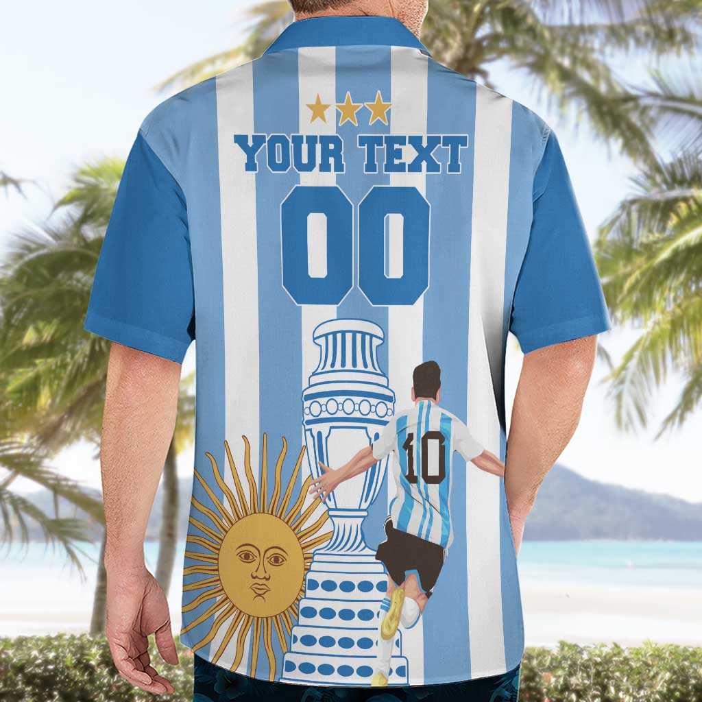 Custom Argentina Football Hawaiian Shirt Go Champions 2024 - Wonder Print Shop