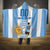 Custom Argentina Football Hooded Blanket Go Champions 2024