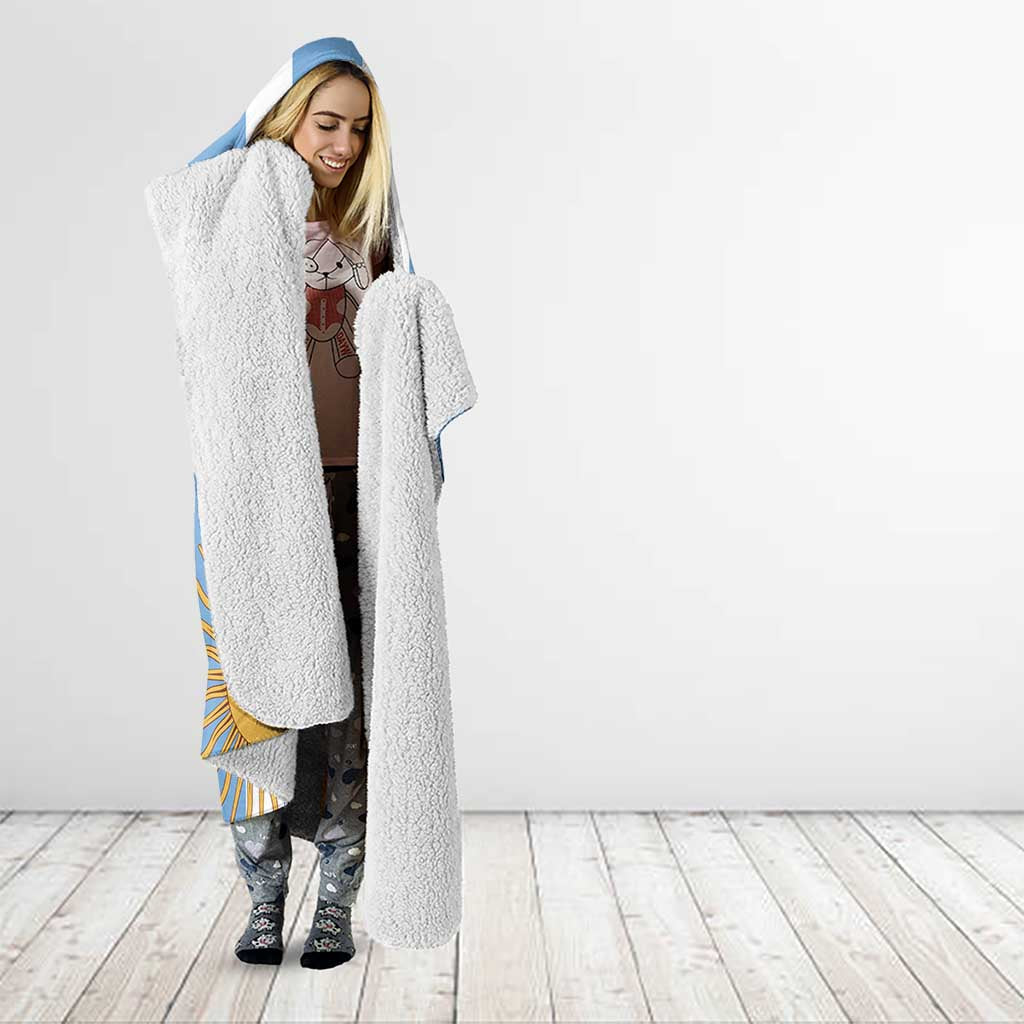 Custom Argentina Football Hooded Blanket Go Champions 2024