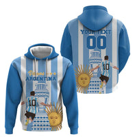 Custom Argentina Football Hoodie Go Champions 2024 - Wonder Print Shop