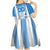 Custom Argentina Football Kid Short Sleeve Dress Go Champions 2024 - Wonder Print Shop