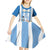 Custom Argentina Football Kid Short Sleeve Dress Go Champions 2024 - Wonder Print Shop