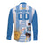 Custom Argentina Football Long Sleeve Button Shirt Go Champions 2024 - Wonder Print Shop