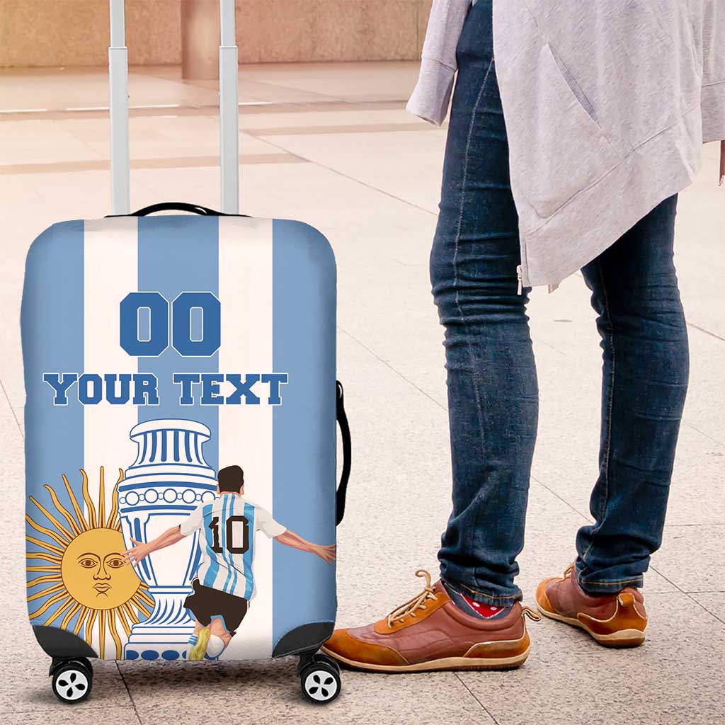 Custom Argentina Football Luggage Cover Go Champions 2024 - Wonder Print Shop