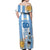 Custom Argentina Football Off Shoulder Maxi Dress Go Champions 2024 - Wonder Print Shop
