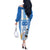 Custom Argentina Football Off The Shoulder Long Sleeve Dress Go Champions 2024 - Wonder Print Shop