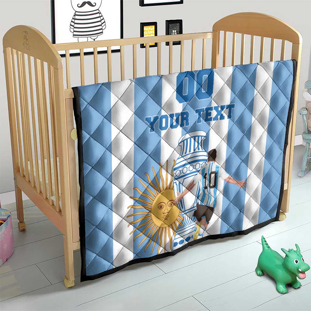 Custom Argentina Football Quilt Go Champions 2024 - Wonder Print Shop