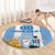 Custom Argentina Football Round Carpet Go Champions 2024