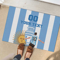 Custom Argentina Football Rubber Doormat Go Champions 2024 - Wonder Print Shop
