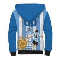 Custom Argentina Football Sherpa Hoodie Go Champions 2024 - Wonder Print Shop