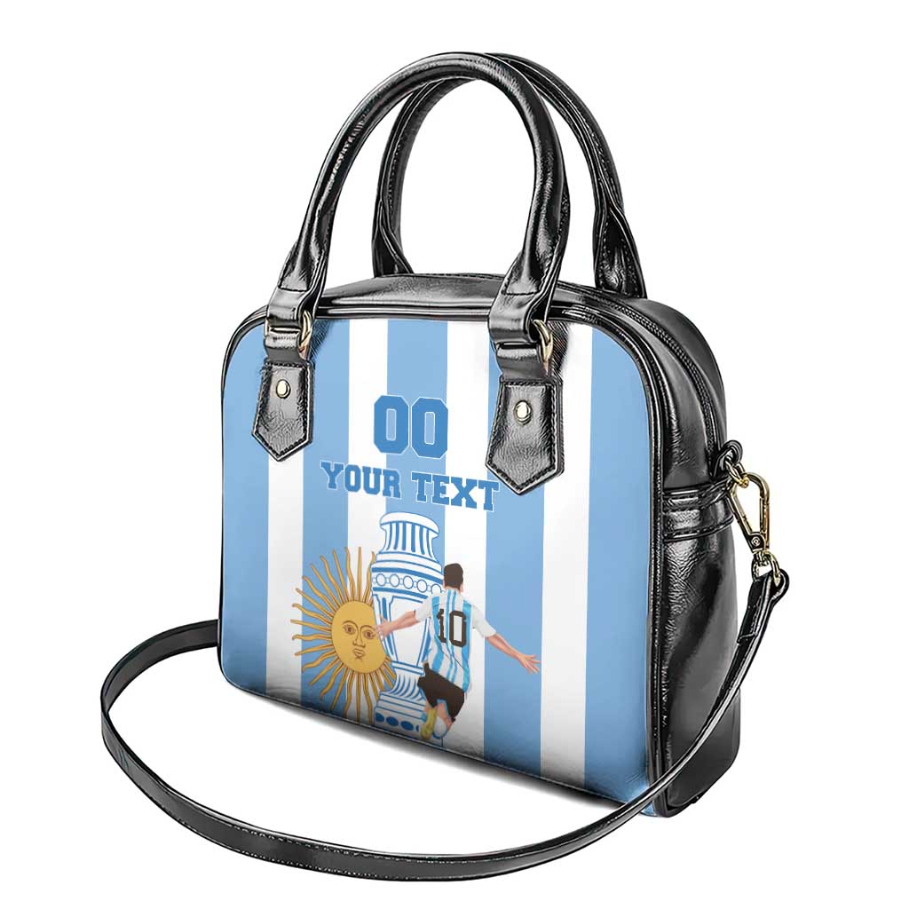 Custom Argentina Football Shoulder Handbag Go Champions 2024