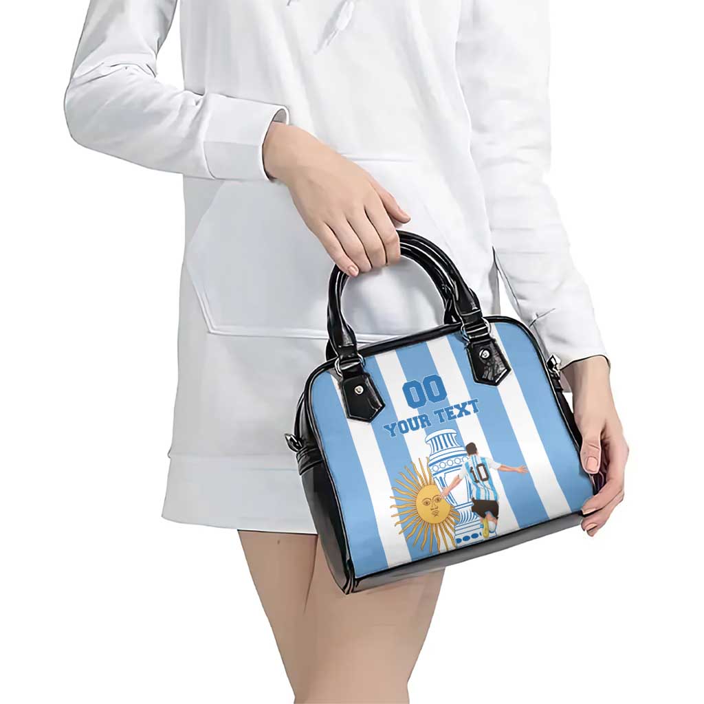 Custom Argentina Football Shoulder Handbag Go Champions 2024