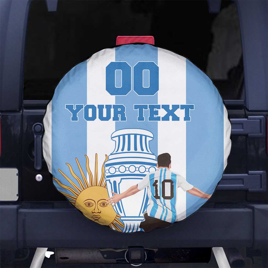 Custom Argentina Football Spare Tire Cover Go Champions 2024 - Wonder Print Shop
