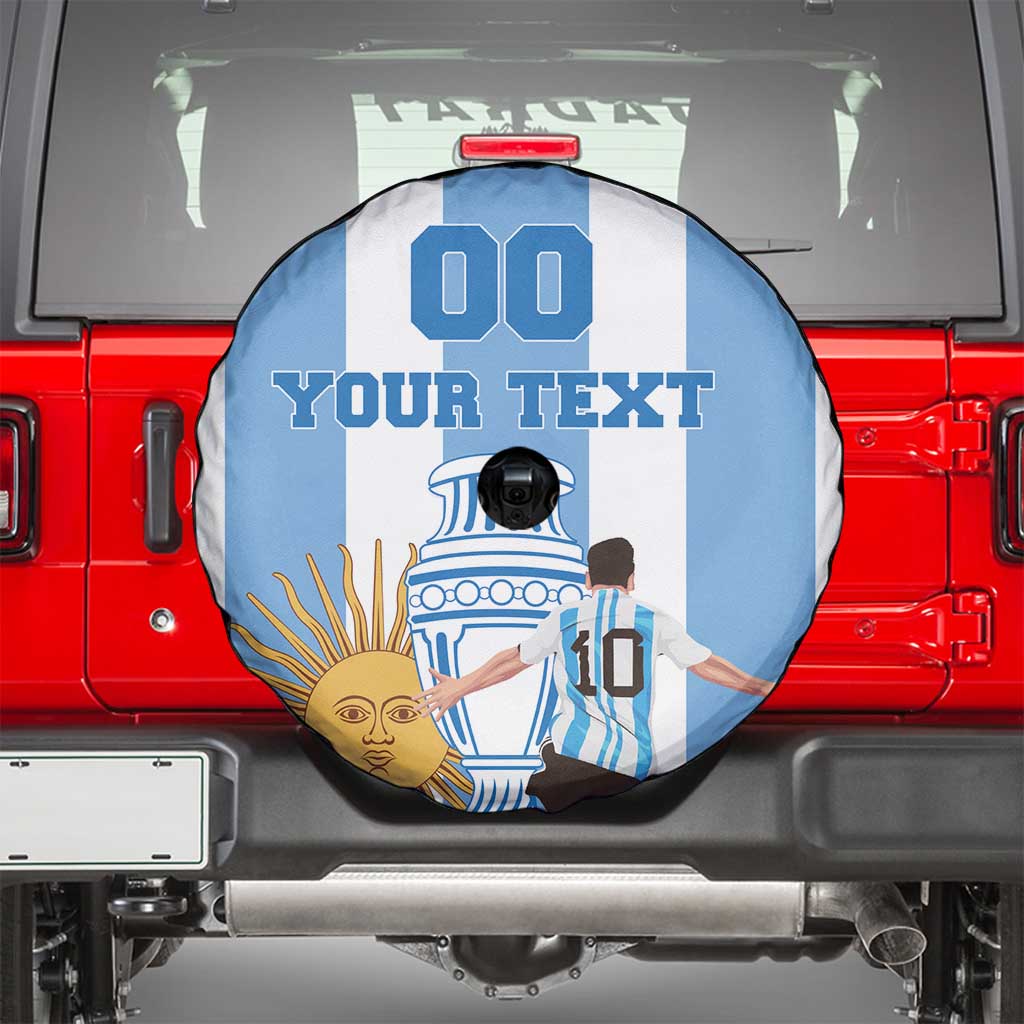 Custom Argentina Football Spare Tire Cover Go Champions 2024 - Wonder Print Shop