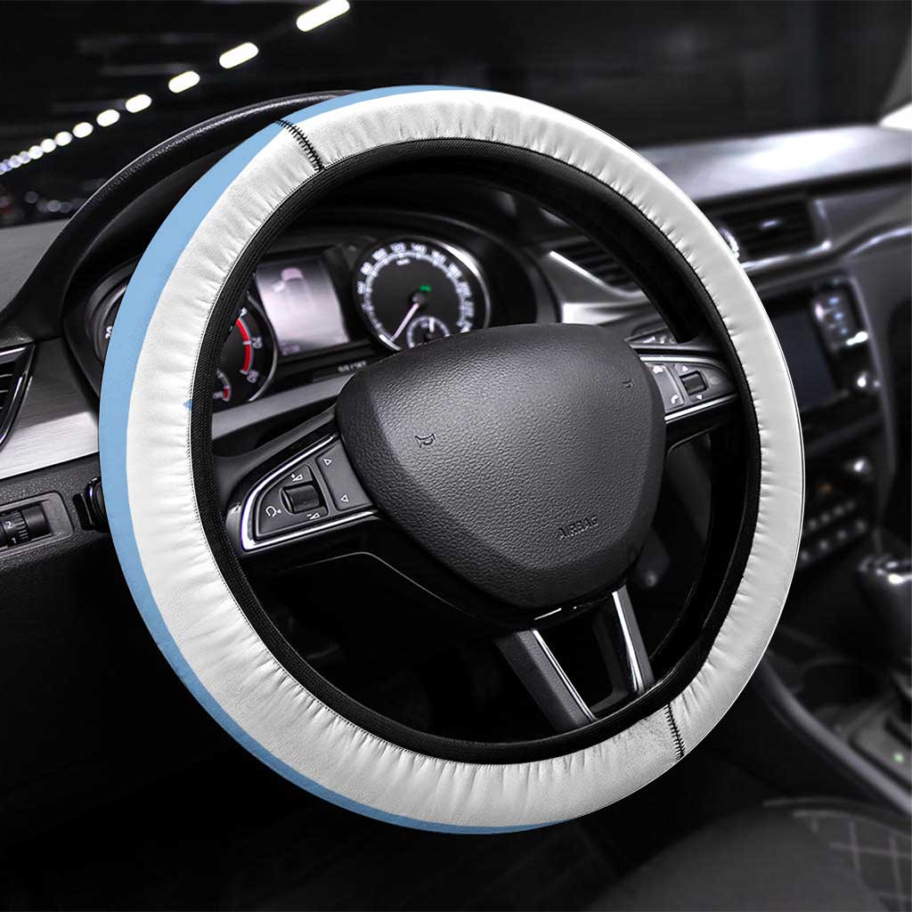 Argentina Football Steering Wheel Cover Go Champions 2024 - Wonder Print Shop